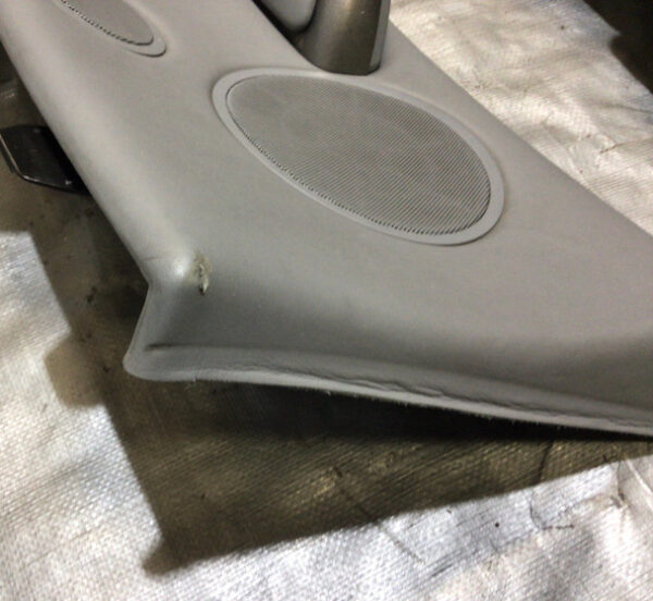 2001-2006 E46 BMW M3 Convertible Light Grey Nappa Leather Rear Quarter Trim Insert / M3012 - Image 4