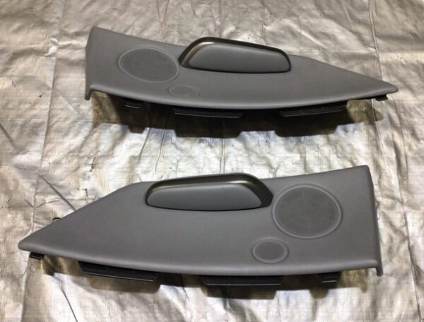 2001-2006 E46 BMW M3 Convertible Light Grey Nappa Leather Rear Quarter Trim Insert / M3012 - Image 5