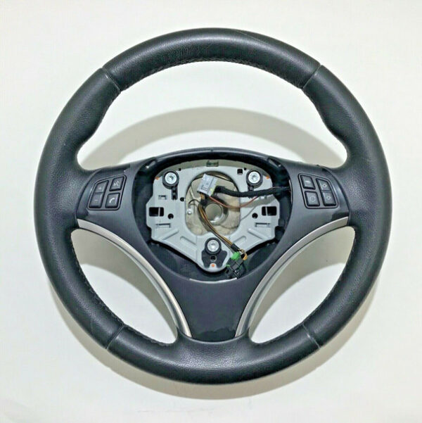 2008-2013 BMW 128i 135i Black Leather Steering Wheel / OEM / B1002