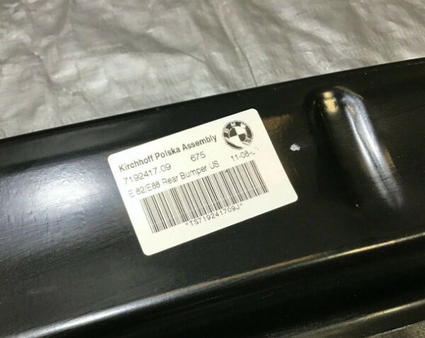2008-2013 BMW 128i 135i Rear Bumper Support Impact Beam / Black / B1002 - Image 2