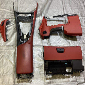 2009-2016 BMW E89 Z4 Coral Red Kansas Leather Interior Trim Set / Console / Glove Box / Z4907