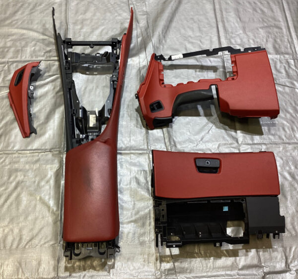 2009-2016 BMW E89 Z4 Coral Red Kansas Leather Interior Trim Set / Console / Glove Box / Z4907