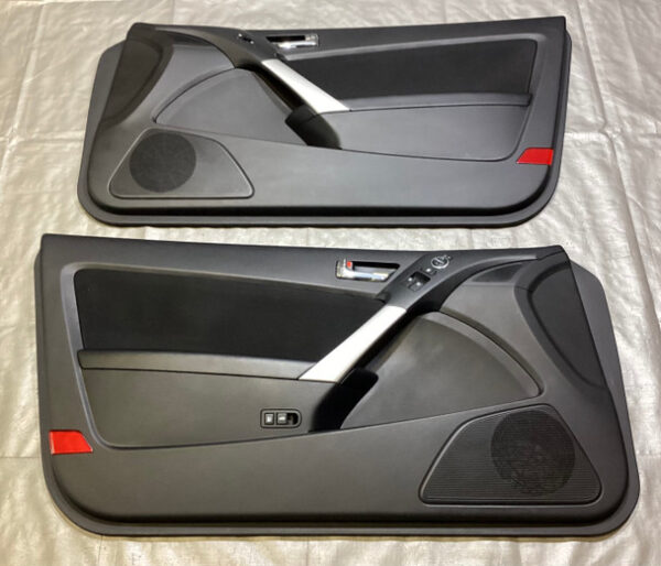 2010-2012 Hyundai Genesis Coupe Interior Door Panels / Black Cloth / Pair / HG031