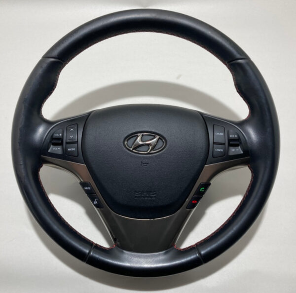 2013-2016 Hyundai Genesis Coupe Black Leather Steering Wheel w