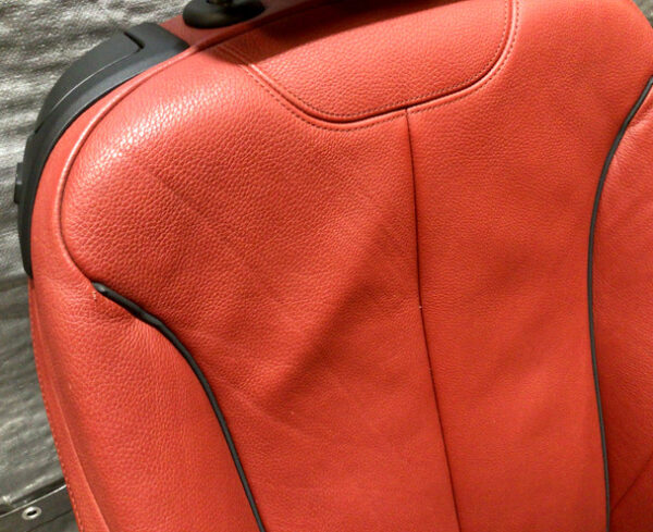 2014-2020 BMW 2 Series Coupe Front Sports Seats / Coral Red Leather / Pair / B2002 - Image 8