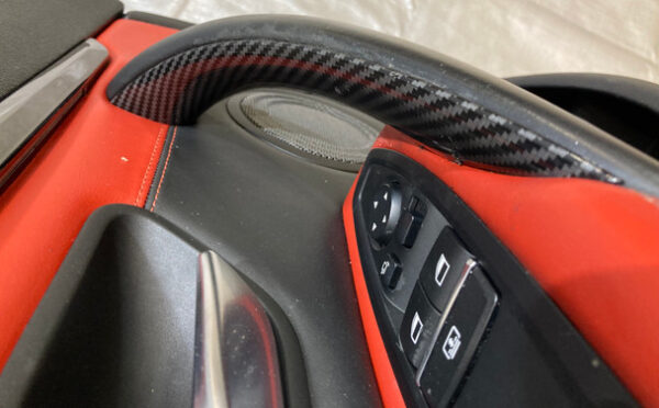 2015-2019 F82 F83 BMW M4 Interior Door Panels / Pair / Sakhir Orange Merino Leather / F8M05 - Image 10