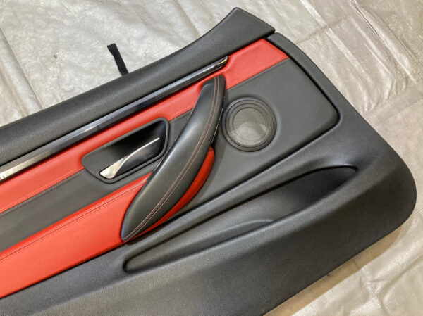 2015-2019 F82 F83 BMW M4 Interior Door Panels / Pair / Sakhir Orange Merino Leather / F8M05 - Image 11