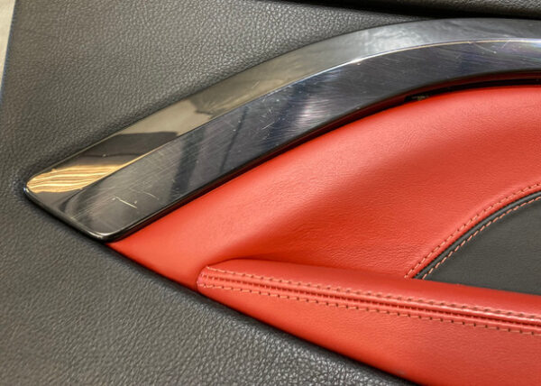 2015-2019 F82 F83 BMW M4 Interior Door Panels / Pair / Sakhir Orange Merino Leather / F8M05 - Image 5