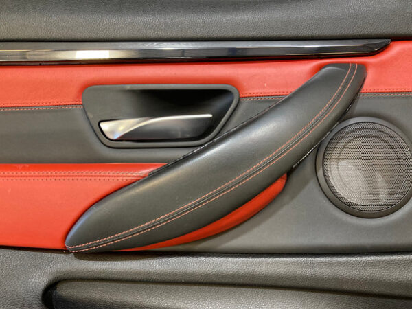 2015-2019 F82 F83 BMW M4 Interior Door Panels / Pair / Sakhir Orange Merino Leather / F8M05 - Image 6