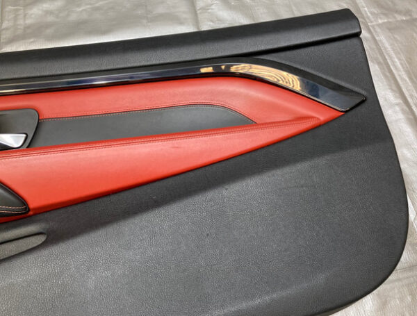 2015-2019 F82 F83 BMW M4 Interior Door Panels / Pair / Sakhir Orange Merino Leather / F8M05 - Image 13