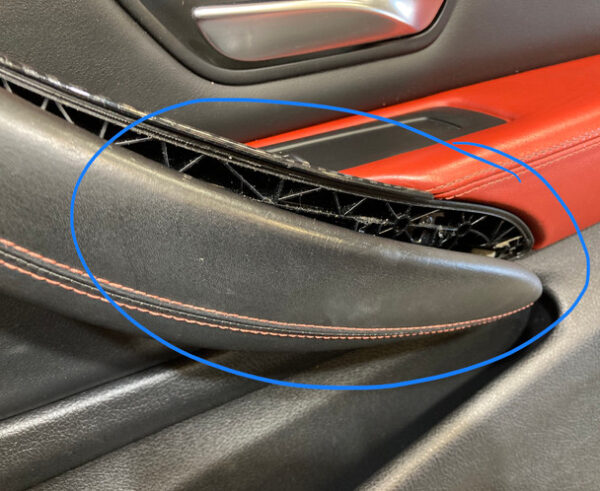 2015-2019 F82 F83 BMW M4 Interior Door Panels / Pair / Sakhir Orange Merino Leather / F8M05 - Image 8