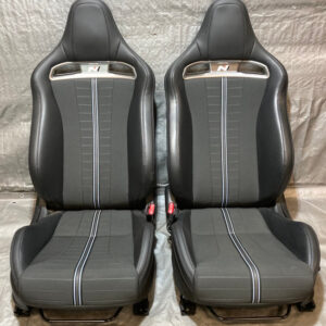 2019-2022 Hyundai Veloster N Light Sport Bucket Seats / Pair / Black Leatherette / HV010