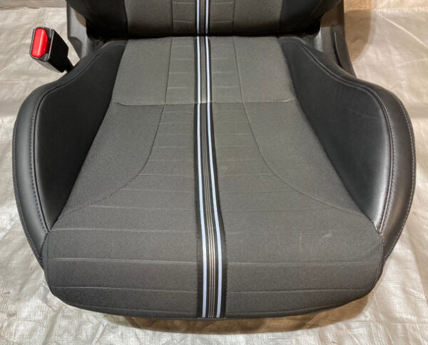2019-2022 Hyundai Veloster N Light Sport Bucket Seats / Pair / Black Leatherette / HV010 - Image 5