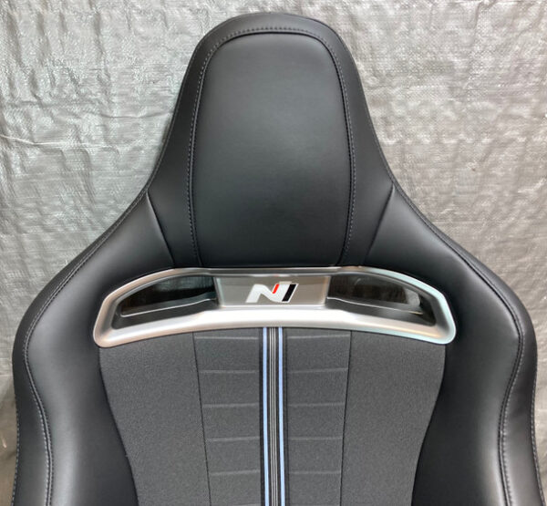 2019-2022 Hyundai Veloster N Light Sport Bucket Seats / Pair / Black Leatherette / HV010 - Image 8