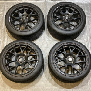 *DAMAGED* Set of 4 Sparco Pro Corsa Wheels Rims w/ Tires / 18x8" / 5x114.3 / HV010