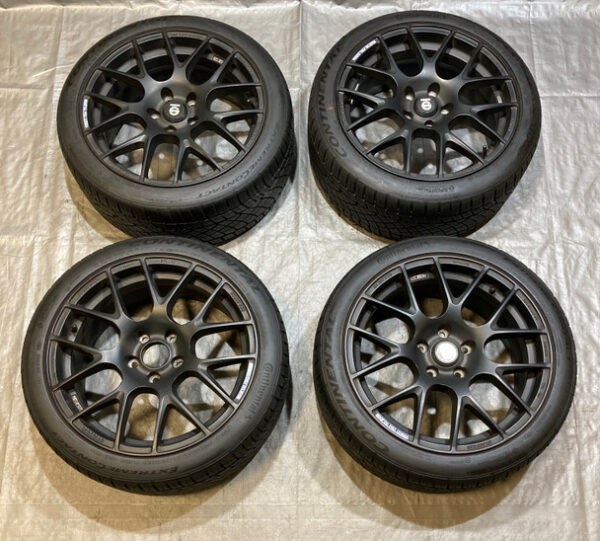 *DAMAGED* Set of 4 Sparco Pro Corsa Wheels Rims w/ Tires / 18x8" / 5x114.3 / HV010